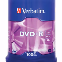DVD+R 16x CB 4,7GB Verbatim 100 pieces