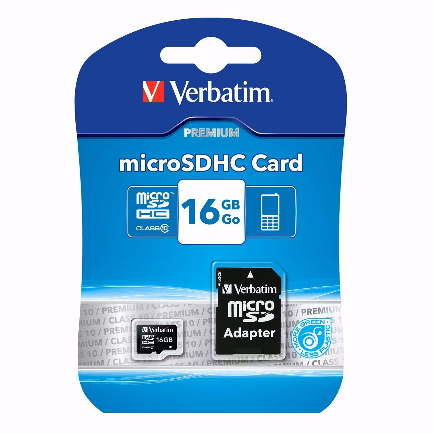 Verbatim microSD 16GB + adapter Cl10 SDHC