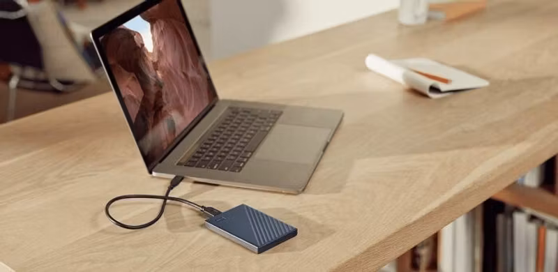 WD My Passport Ultra Mac extern hårddisk 5 TB Blå