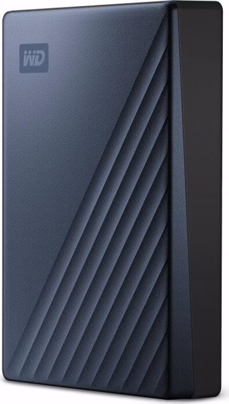 WD My Passport Ultra 5 TB hard drive (blue / black, USB 3.2 C gene 1)