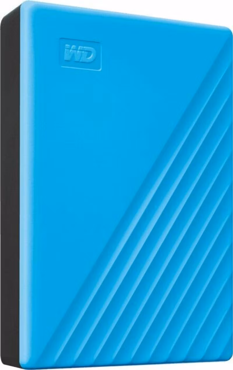 WD My Passport 4 TB, hard disk (blue, Micro USB 3.2 B gene 1)
