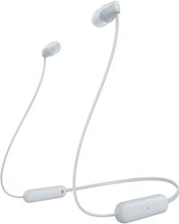 Sony WI-C100W, headphones (white, bluetooth, USB-C)