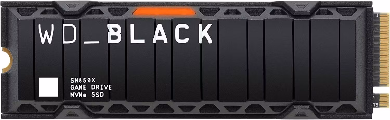 WD Black SN850X 2TB NVMe PCIe 4.0 NVMe SSD med Heatsink