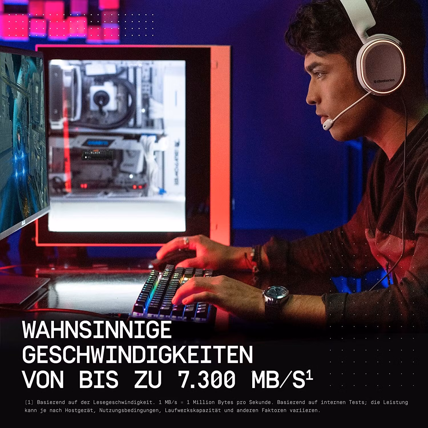 WD Black SN850X 2TB NVMe PCIe 4.0 NVMe SSD med Heatsink