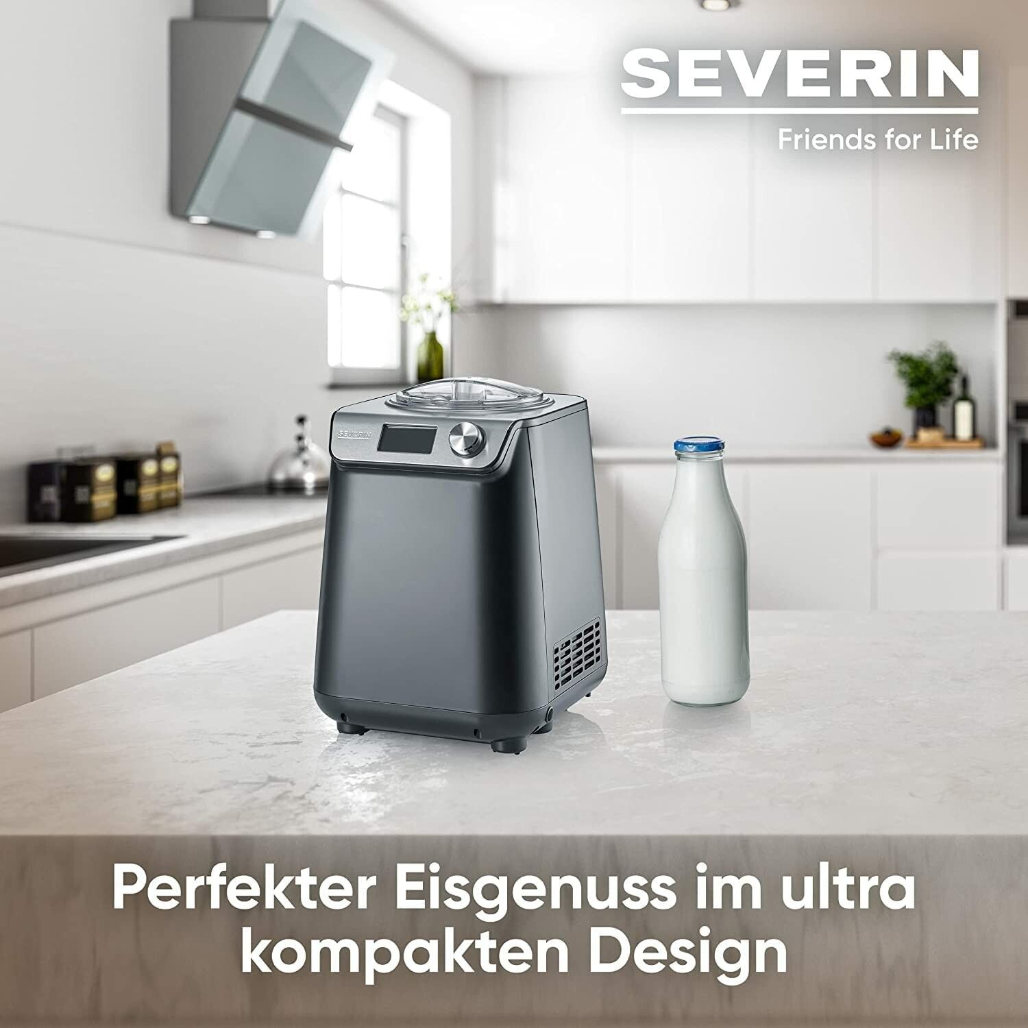 Severin EZ 7407 Glassmaskin Matt Svart