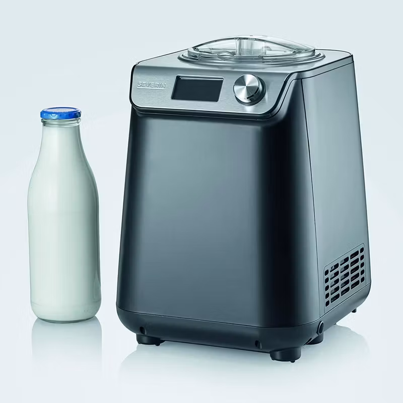 Severin kompakt glassmaskin & yoghurtmaskin EZ 7407 (svart (matt) / silver)