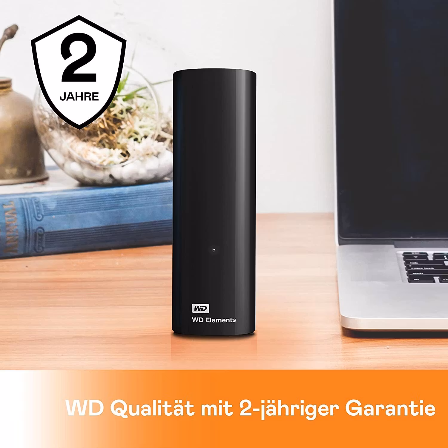 WD Elements Desktop 20 TB, External Hard Drive (Black, Micro-USB-B 3.2 Gen 1 (5 Gbit/s))