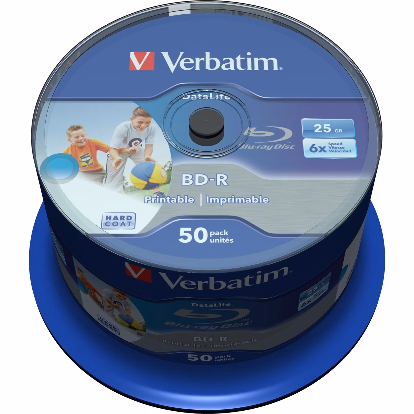 Verbatim BD-R 25GB, Blu-ray blanks (6x, 50 pieces, printable)