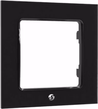 Shelly Wall Frame 1, Cover (black, for Wall Switch)