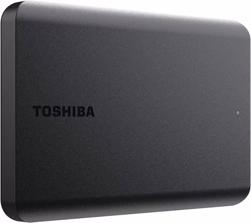 Toshiba Canvio Basics 2022 1 TB Extern Hårddisk (svart, Micro-USB-B 3.2 Gen 1 (5 Gbit/s))