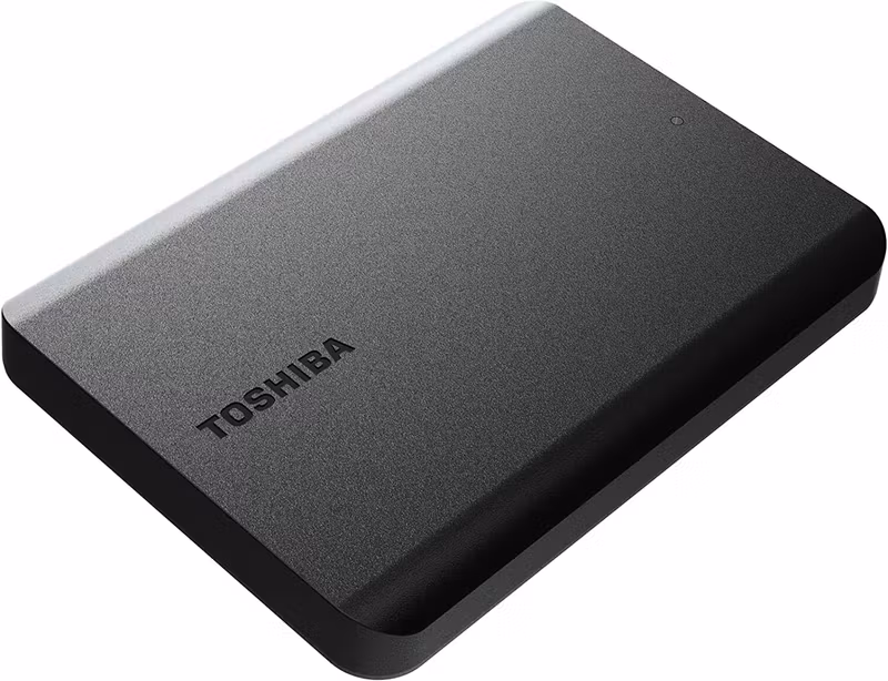 Toshiba Canvio Basics 2022 1 TB Extern Hårddisk (svart, Micro-USB-B 3.2 Gen 1 (5 Gbit/s))