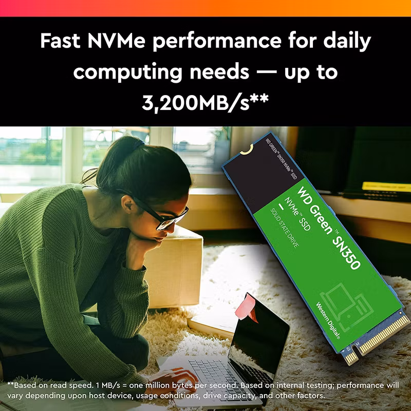 WD Green SN350 NVMe SSD SSD WDS200T3G0C 2TB M.2 PCI Express 3.0 x4 (NVMe)
