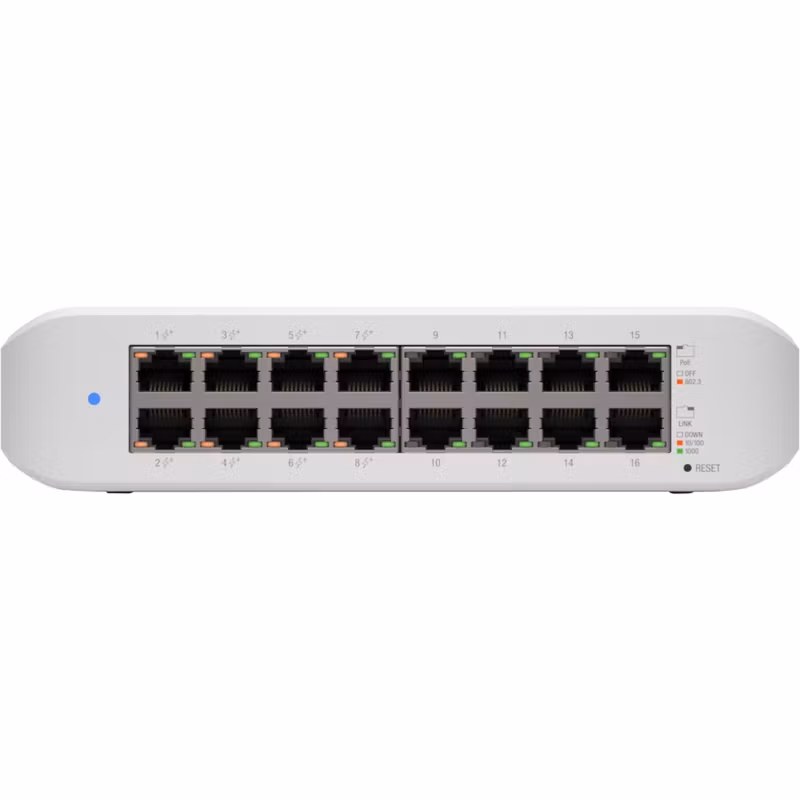 Ubiquiti USW-Lite-8-POE, switch (vit)