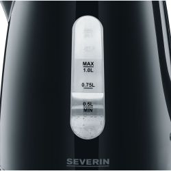 Severin WK 3410 Vattenkokare Svart 1.0 liter