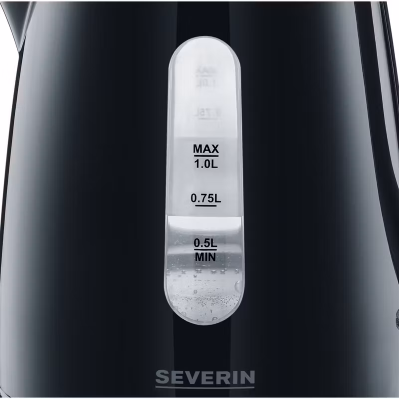 Severin WK 3410 vattenkokare (svart, 1,0 liter)