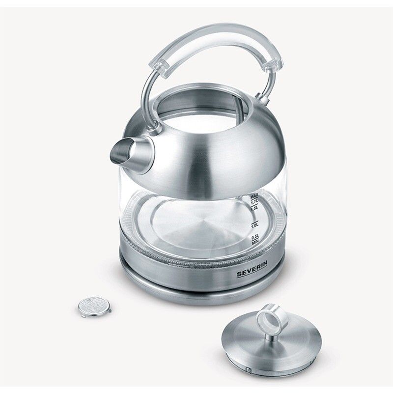 Severin WK 3459 Vattenkokare Glas/Rostfritt 1.7 liter