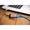 Verbatim USB 3.2 Gen 1 adapter, USB-C male > RJ-45 female (silver/black, 10cm, Gigabit LAN 10/100/1,000 Mbit/s)