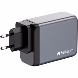 Verbatim GaN laddare 200W 1x USB-A 3x USB-C