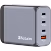 Verbatim GaN laddare 200W 1x USB-A 3x USB-C