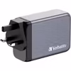 Verbatim Verbatim GaN Adapter 240W, 1x USB-A, 3x USB-C Reseladdare