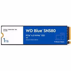 WD Blue SN580 Solid state-drev WDS100T3B0E 1TB M.2 PCI Express 4.0 x4 (NVMe)