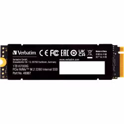 Verbatim Vi7000G 1 TB, SSD (black, PCIe 4.0 x4, NVMe, M.2 2280, heatsink)