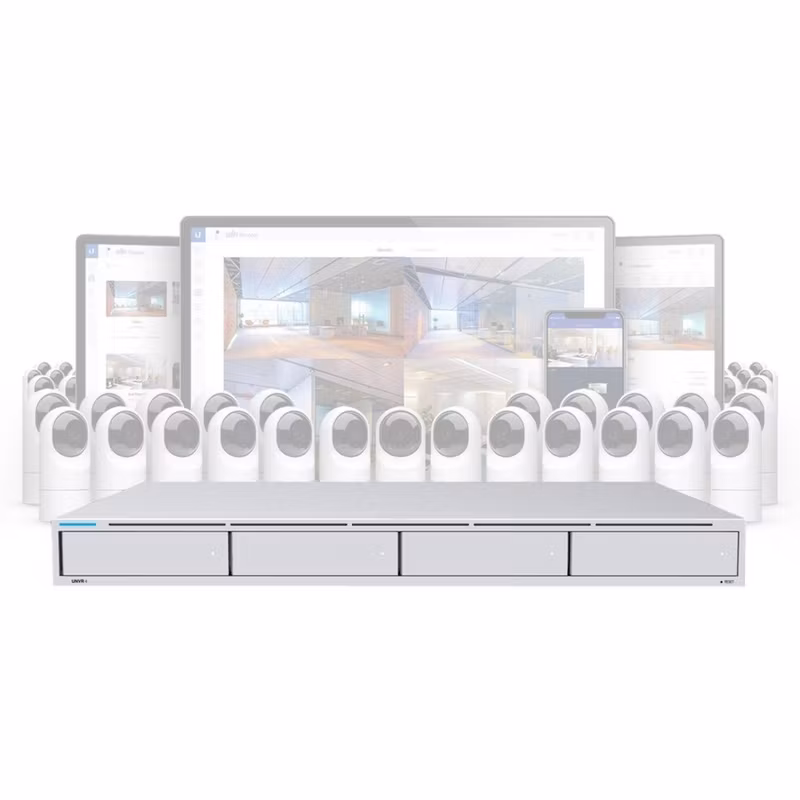 Ubiquiti UNVR network video recorder (silver, 4x drive bays)