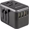Verbatim universal travel adapter UTA-04, travel plug (black/silver, 3x USB-A, 2x USB-C)