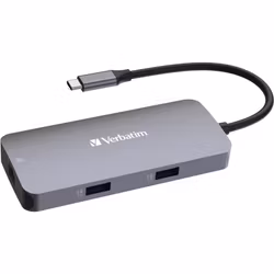 Verbatim Verbatim USB-C Pro multiport hub CMH-05 5 port HDMI, RJ-45, 2x USB-A, USB-C PD