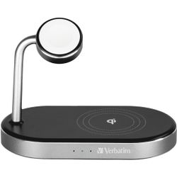 Verbatim Wireless 3-in-1 charging stand WCS-02, Qi MFi charging station