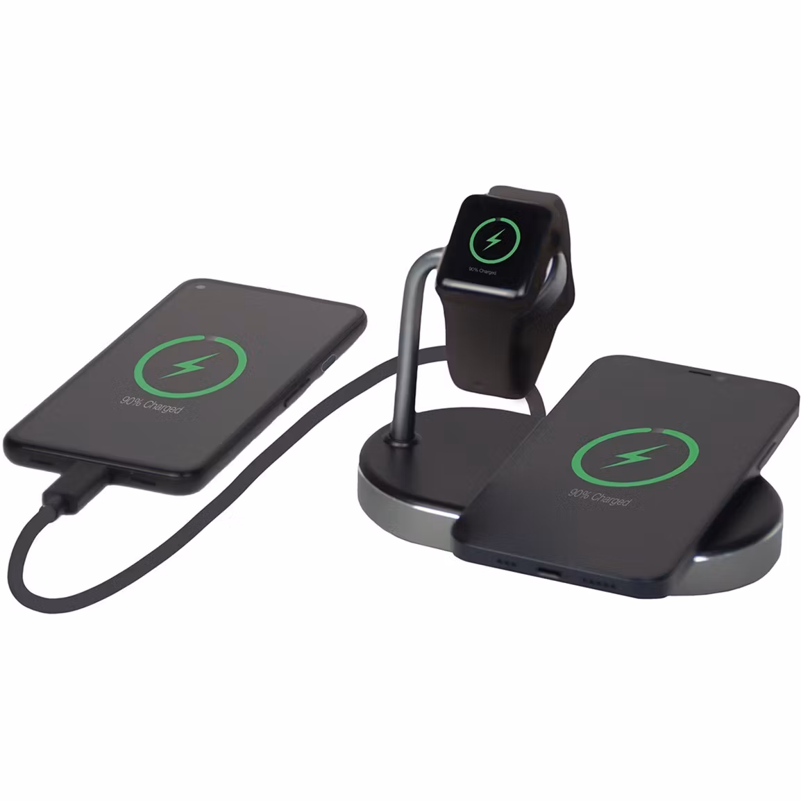 Verbatim Wireless 3-in-1 charging stand WCS-02, Qi MFi charging station