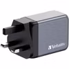 Verbatim GaN laddare 65W 1x USB-A 2x USB-C