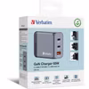 Verbatim GaN laddare 65W 1x USB-A 2x USB-C