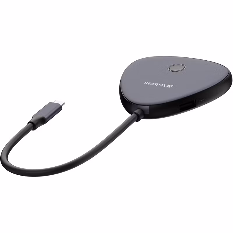 Verbatim Share My Screen USB Wireless Adapter 4K with Hub WDA-01 (black)