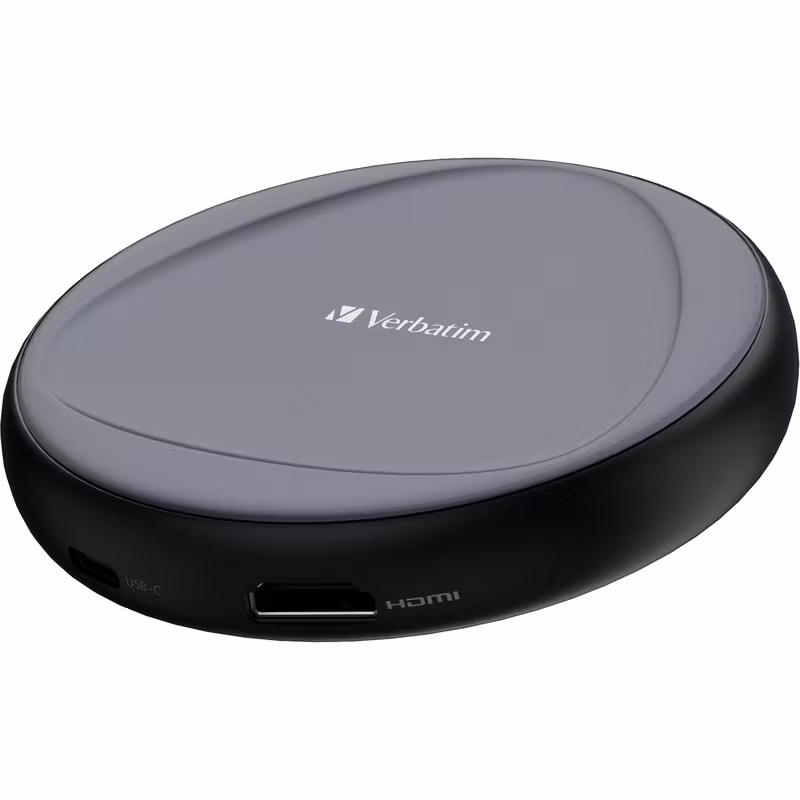 Verbatim Share My Screen USB Wireless Adapter 4K with Hub WDA-01 (black)