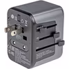 Verbatim universal travel adapter UTA-03, travel plug (black/silver, 2x USB-A, 3x USB-C)