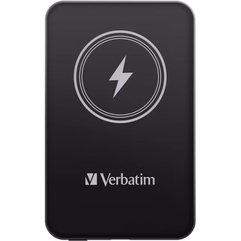 Verbatim Charge 'n' Go Trådlös power bank 5000mAh 20Watt 1xUSB-C Svart