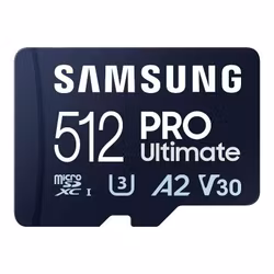 SAMSUNG PRO Ultimate microSD 512 GB, memory card (dark blue, UHS-I U1, Class 10, V10, A1)