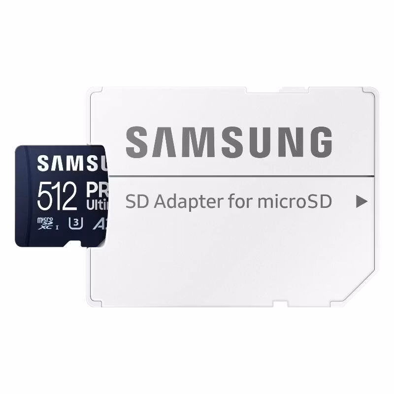 SAMSUNG PRO Ultimate microSD 512 GB, memory card (dark blue, UHS-I U1, Class 10, V10, A1)