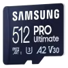 SAMSUNG PRO Ultimate microSD 512 GB, memory card (dark blue, UHS-I U1, Class 10, V10, A1)