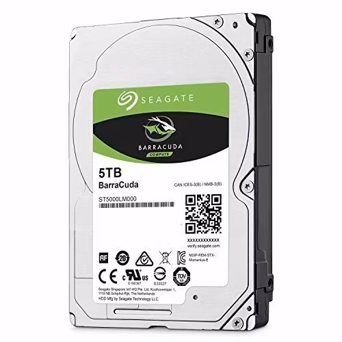 Seagate Guardian BarraCuda Harddisk ST5000LM000 5TB 2.5" SATA-600 5400rpm