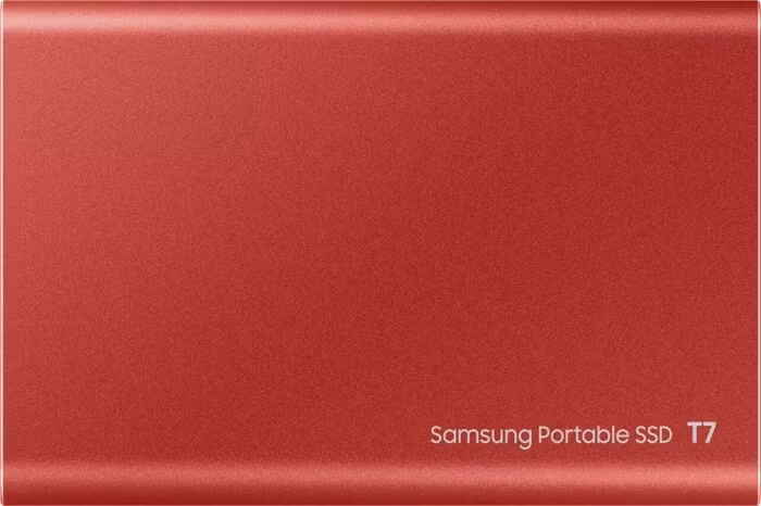 Samsung Portable SSD T7 2TB, external SSD (red, USB-C 3.2 (10 Gbit / s), external)