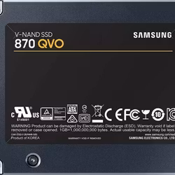 Samsung 870 QVO 2 TB, SSD (grey, SATA 6 GB / s, 2.5 inches, internal)