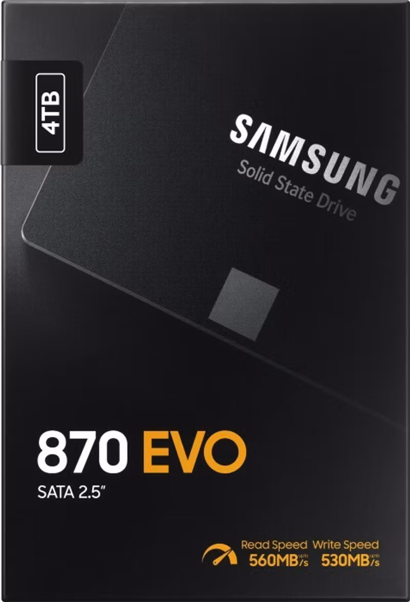 Samsung 870 EVO SSD MZ-77E4T0B 4TB 2.5" SATA-600