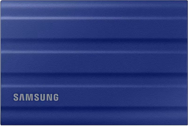 SAMSUNG Portable SSD T7 Shield 2 TB - USB-C 3.2 Gen 2, blue