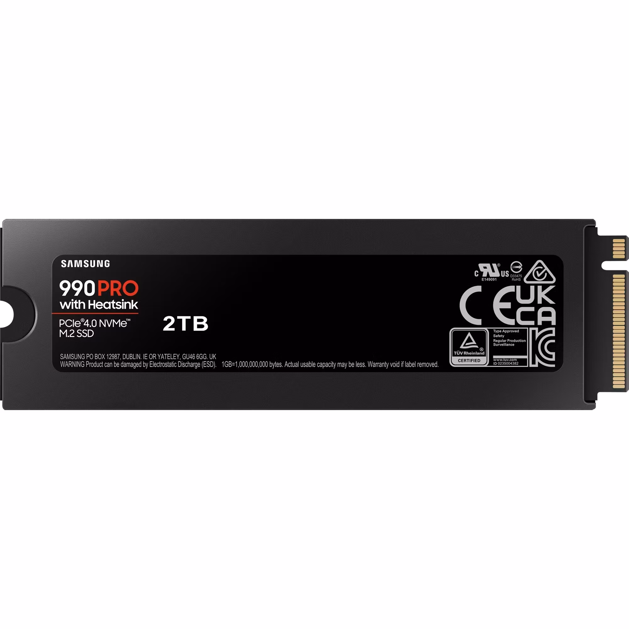 Samsung 990 PRO PCIe 4.0 NVMe M.2 SSD with Heatsink 2TB