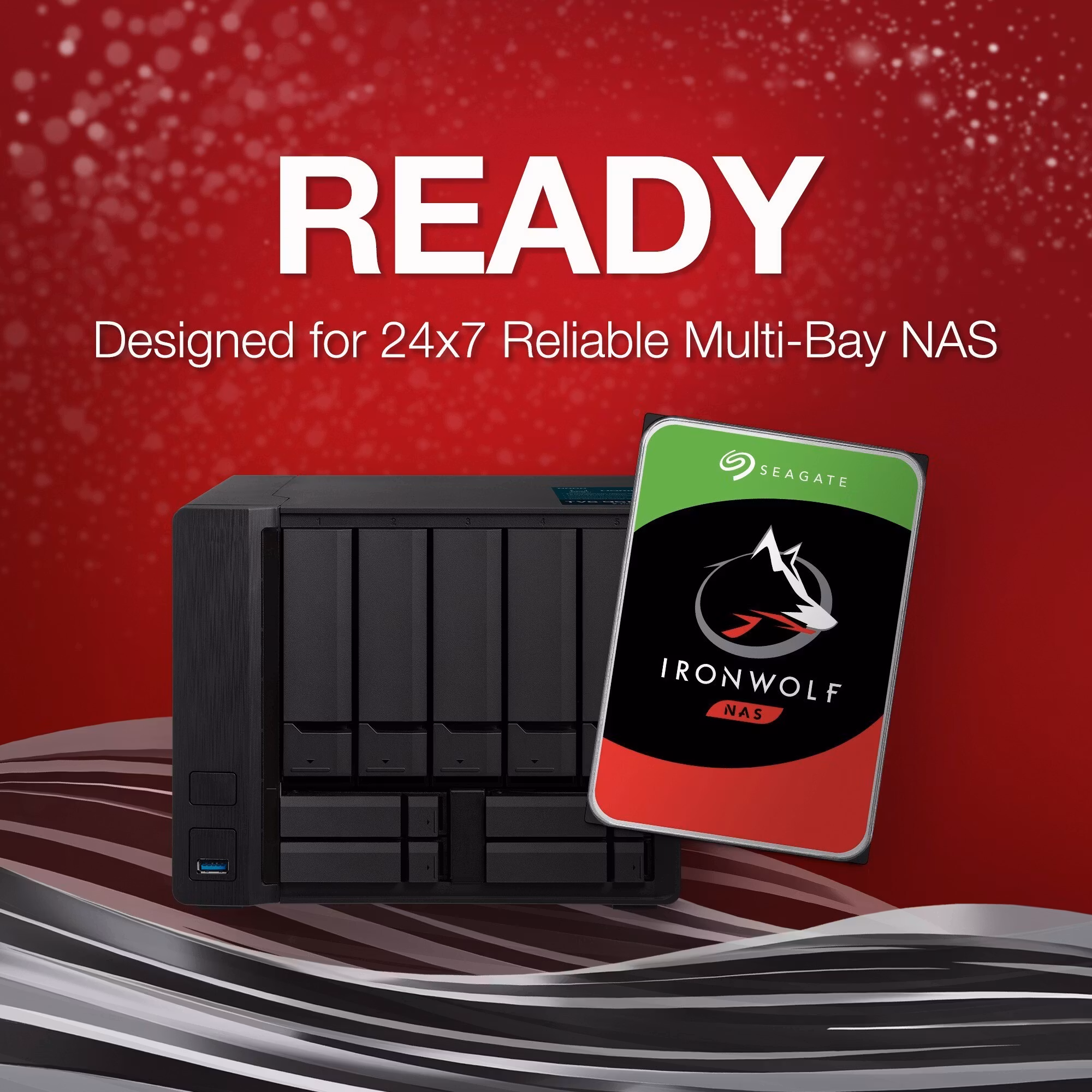 Seagate IronWolf NAS 8 TB CMR, hard drive (SATA 6 Gb/s, 3.5")
