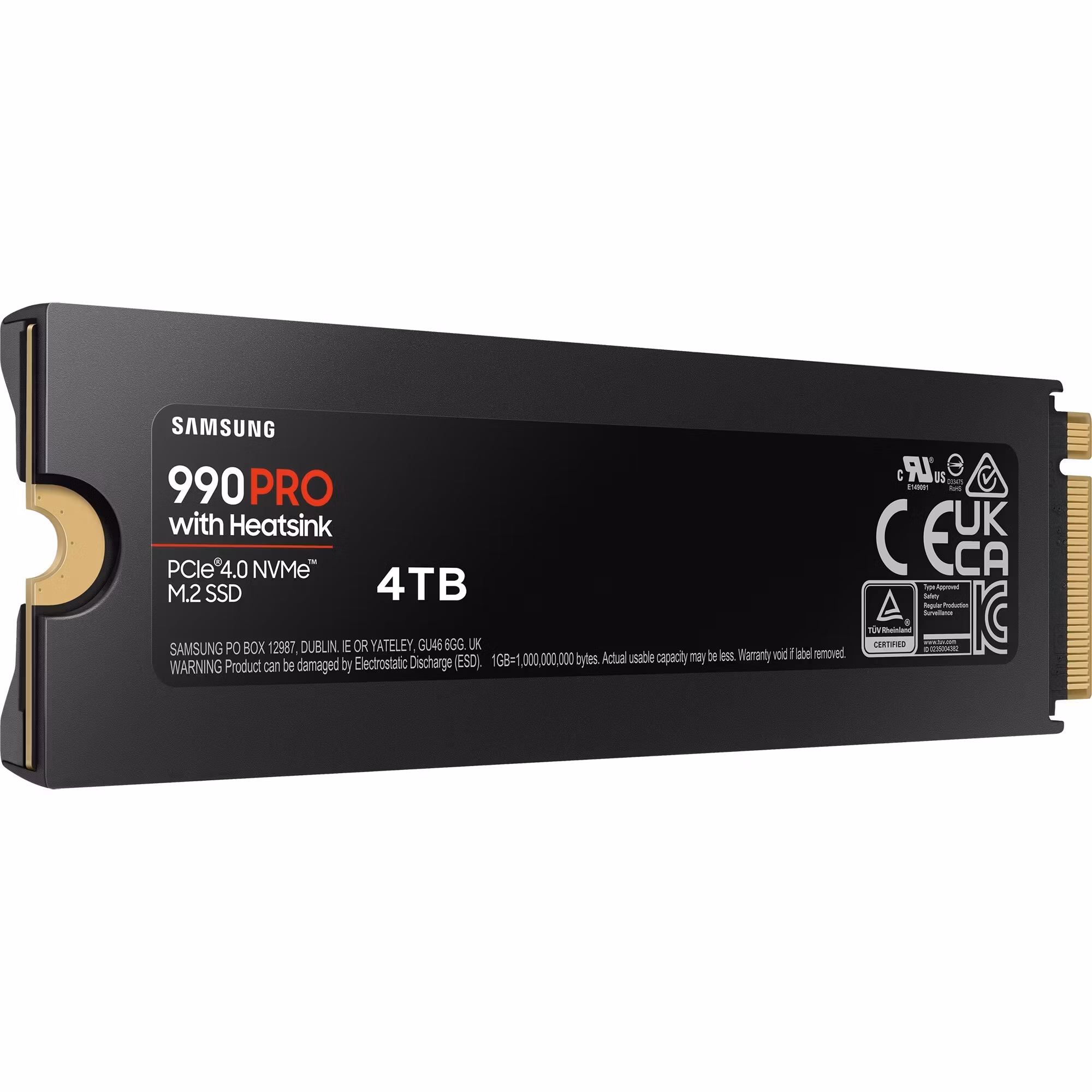 Samsung 990 Pro 4 TB M.2 PCI Express 4.0 NVMe V-NAND TLC