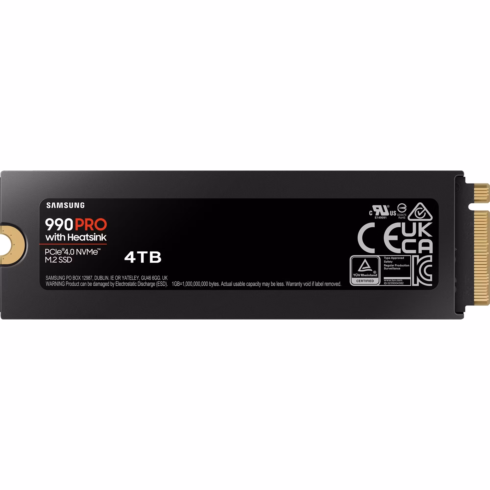 Samsung 990 Pro 4 TB M.2 PCI Express 4.0 NVMe V-NAND TLC