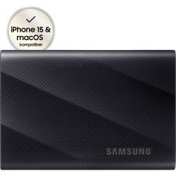 SAMSUNG Portable SSD T9 2 TB, External SSD (black, USB 3.2 Gen 2x2 (20Gbps)